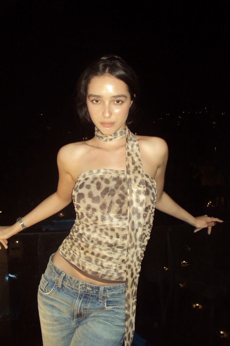 Cheetah Charm Top