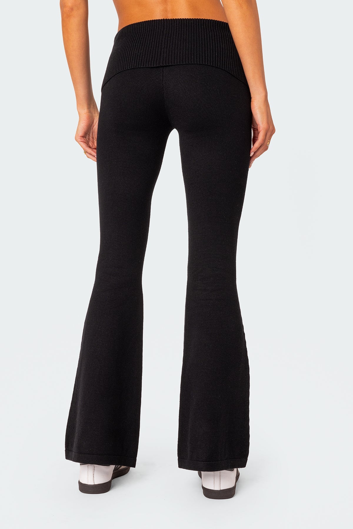 Desiree Knitted Low Rise Fold Over Pants